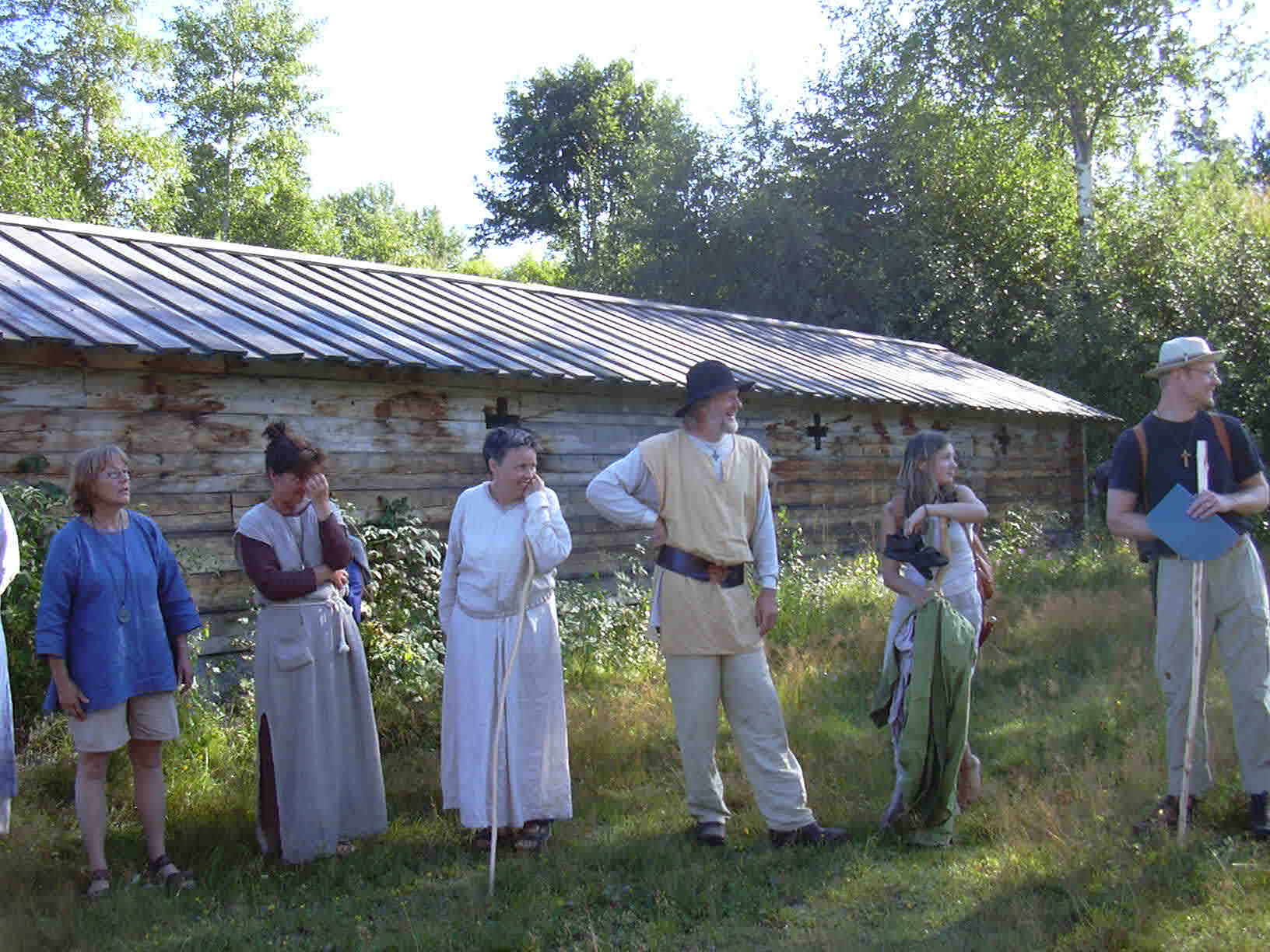 2003 - Pilgrimer vid Fagernäs båthus